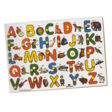 English Alphabet Inset Puzzle with Object Match